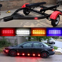 Barre lumineuse de signalisation LED super lumineuse 12V blanche/jaune/rouge, nouveau modèle, balise d'urgence de 3 pouces, feux clignotants pour camions et voitures