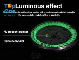 TopOne gros classique en aluminium survie géologique randonnée orientation boussole d'arpentage de haute précision - Product Image 4