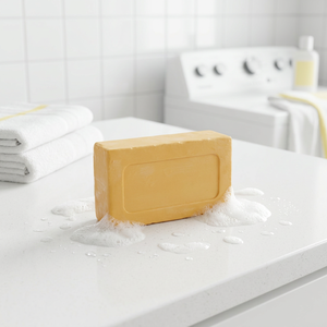 Barra de Detergente Amarillo Orgánico para Ropa con Espuma Abundante para la Limpieza de Prendas y Telas - Product Image 3