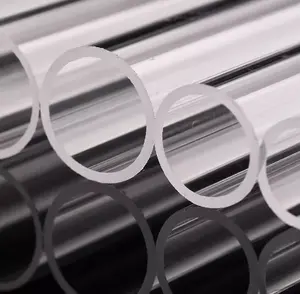 Factory Wholesale High Quality 200mm Large Diameter Quartz Glass Tube Fused Silica Glass Tube