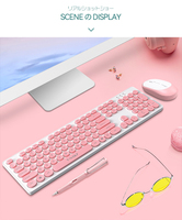 Set Keyboard dan Mouse Nirkabel TF770 Gaya Retro Steam Punk LED USB 2.4G Harga Pabrik