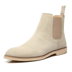 Bottes <span class=keywords><strong>Chelsea</strong></span> classiques de luxe rétro pour hommes, tailles plus grandes 45 46, cuir véritable, style britannique, pour l'hiver, l'été et l'automne - Product Image 1