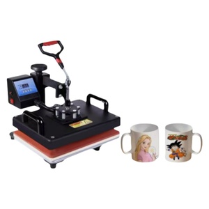 High Quality Manual 5 in 1 Heat Press Machine for T - Shirt <b>Bags</b> Mug Plate Base <b>Hat</b> Jigsaw Puzzle Semi-automatic Heat Tran - Product Image 1