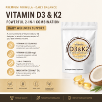 Vitamine D3 K2 MK7 Bioactive à Faible MOQ avec Huile de Coco Vierge Haute Puissance Prix de Gros
