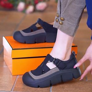 Summer Casual Sports <b>Shoes</b> Breathable Mesh Upper Rubber Outsole Thick Soles Ultra-light Non-fatiguing <b>Height</b>-<b>increasing</b> <b>Shoes</b> - Product Image 1