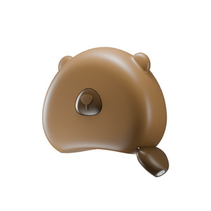 Caramel Brown Portable Soft Measuring Tape 143 In Automatic Shrinking Magnetic Multi Purpose Body Measurement Tool - Product Image 1