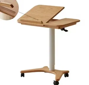 Home Office Workstation Adjustable Computer Table Roller Laptop Cart Mobile Tilt Mobile Vertical Office Table Learning Table