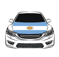 Housse de capot de voiture personnalisée en gros, motif drapeau français, pour le jour de match de football mondial, décoration de voiture avec design drapeau national