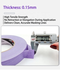เทปปิดขอบรถยนต์ทนความร้อนสูง <span class=keywords><strong>3M</strong></span> 501+ รุ่น 149 ° เทปกระดาษเครปสีม่วงสำหรับงานพ่นสีรถยนต์และอุตสาหกรรม เทป <span class=keywords><strong>3M</strong></span> ของแท้ - Product Image 3