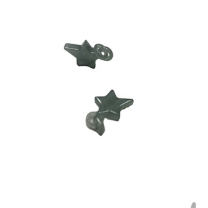 Orecchini Pendenti a Stella Portafortuna in Giada Naturale, Accessorio di Moda Classico Buddista da Donna, Utilizzabili Anche Come Ciondolo, Ideali come Regalo - Product Image 1