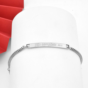 2026 New Wholesale Simple Popular Design Silver Plated <b>Chain</b> Bracelet <b>Titanium</b> Steel Unisex's Bracelets Fashionable Jewelry - Product Image 6