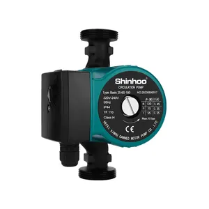 Shinhoo Basic 25-6S 180 chuveiro impulsionador água quente baixa energia eletricidade poupança circulação inteligente bomba