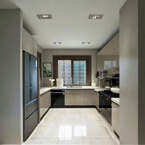 Meubles de cuisine modernes, armoires de cuisine modulaires, armoires de cuisine, cuisine personnalisée, meubles de cuisine, armoires de cuisine en acier inoxydable - Product Image 1