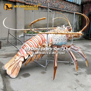 MON Dino L-160 Thème Restaurant Décoration Fiber De Verre Grande Taille Réaliste Homard Statue À Vendre - Product Image 1