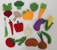 Montessori Handgemaakt Speelvoedsel Keuken Zacht Voedsel Kookspeelgoed Set Vilt Fruitgroenten