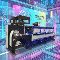 Nouvelle imprimante d'étiquettes flexo en ligne 8 couleurs entièrement automatique Sunrise SR-350-8, 180 m/min, écran tactile, séchage UV, Energy Star, portable