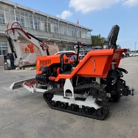 Tracteur à chenilles multifonctionnel de 40 CV avec attache de pelle rétrocaveuse, moteur LAIDONG, machines agricoles pour la culture agricole