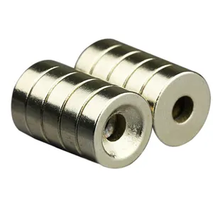 Permanent N52 Neodymium Counter Sunk Ring Magnets NdFeB Round Disc Donut Countersunk Magnet Hole