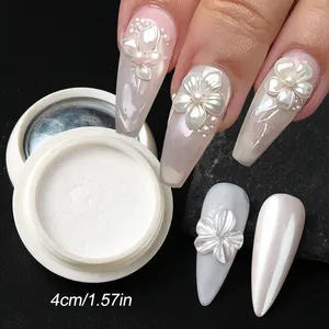 ผงโครเมี่ยมประกายมุก 10 กล่อง สีรุ้งเหลือบรุ้ง สำหรับตกแต่งเล็บ กลิตเตอร์สำหรับทาเล็บ แต่งเล็บ แต่งหน้า - Product Image 5