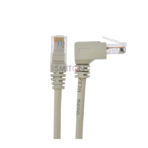 Câble <span class=keywords><strong>Ethernet</strong></span> coudé à 90 degrés du fabricant, connecteur réseau RJ45, cordon de raccordement CAT5 - Product Image 5