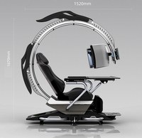 Chaise de jeu, chaise de cockpit, entièrement inclinable, LED RGB, massage, cuir électrique, station de jeu Esports personnalisée, chaise de bureau relevable