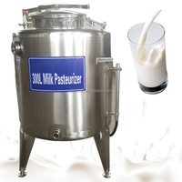 Pasteurisateur de jus de pomme et de lait de petite taille avec fonction de mélange 30l 50l 75l 100l 150l