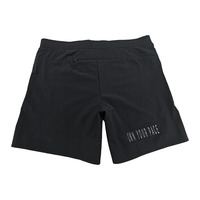 Shorts de combat MMA à séchage rapide avec poches zippées, fentes latérales, shorts d'entraînement de boxe, logo personnalisé, taille élastique légère, tricotés pour la gym