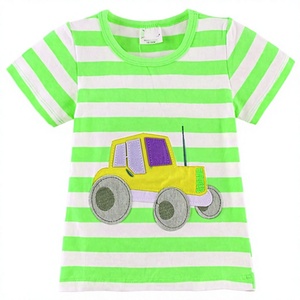 Latest Design Casual Child Clothes Summer Knitted 100% Cotton Boys Sleeveless Tshirt Plus Size Animal Print Breathable OEM - Product Image 1