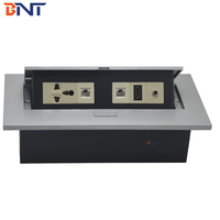 Accessoires de quincaillerie électrique pour mobilier de bureau-Boîte de prise pop-up Prise de bureau d'alimentation par câble Contion Vidéoconférence-Conférence