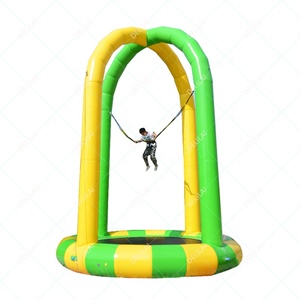 Petit <span class=keywords><strong>trampoline</strong></span> gonflable de forme physique de saut à l'élastique de lit rebondissant d'air fermé extérieur pour des adultes et des enfants - Product Image 1