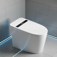 Toilette électronique moderne durable, en céramique résistante à l'usure, à longue durée de vie, intelligente et connectée, pour les immeubles d'appartements
