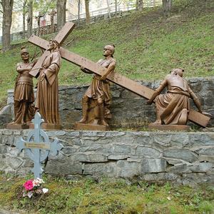 Estación católica de bronce de la Cruz, estatua de <span class=keywords><strong>Simon</strong></span> de cireno, hecha para soportar la cruz - Product Image 5