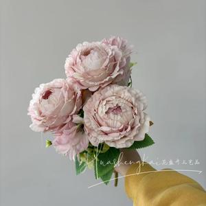 Simulated Peony <b>Flowers</b> <b>Single</b> Branch Silk <b>Flower</b> High Simulation Wedding Decor Home Furnishing - Product Image 3