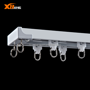 Factory OEM Ceiling <strong>Double</strong> Curtain <strong>Rail</strong> Home Decor Dual Curtain Track <strong>Rail</strong> With Sliders Brackets Curtain Accessories - Product Image 2