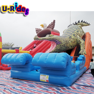 Rey cocodrilo PVC interior para tobogán inflable para todas las edades para la Escuela Centro Comercial aeropuerto parques infantiles OEM aceptado - Product Image 2