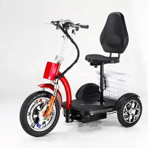 EU/US warehouse Three Wheel Motorcycle Product 350w Removable lithium battery Citycoco Electric Tricycle chopper older scooter