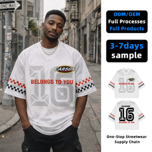 T-shirts décontractés pour hommes de premier choix, style hip-hop, en tricot Spandex/Polyester 200g, impression numérique, séchage rapide, service OEM, patchwork personnalisé - Product Image 1