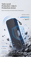 Personnalisation uniquement pour l'étui de rangement et de protection Pocket 3/4, étui de transport portable anti-chute pour caméra d'action, en gel de silice