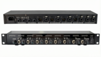 Amplificateur de distribution d'alimentation pour écouteurs professionnel 1U XLR 8 canaux HA800 V2 pour moniteur de scène et de studio