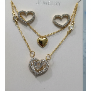 Conjunto de dos piezas, joyería elegante de moda para mujer, diseño de moda, aleación de alta calidad, duradera, sin níquel, para ropa de fiesta, Zircon Main - Product Image 1