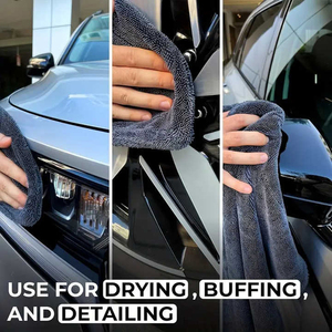 Serviette de séchage automobile en microfibre torsadée ultra-douce et super absorbante 1200 GSM avec logo personnalisé OEM pour <span class=keywords><strong>lavage</strong></span> et detailing professionnel - Product Image 6
