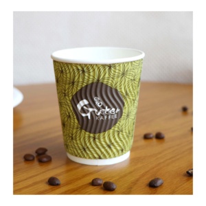 Gobelet en papier ondulé 3 plis jetable avec couvercle, impression <span class=keywords><strong>de</strong></span> logo personnalisée, 8oz, 12oz, 16oz, pour boissons chaudes à base d'eau, café, thé - Product Image 3