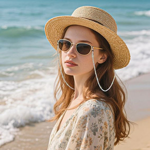 Chaîne de lunettes de soleil et de masques faciaux haut de gamme, style européen et américain, incrustée de diamants, pour le marché transfrontalier - Product Image 4