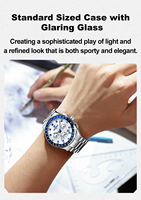 Nouvelle montre pour homme REWARD, chronographe de luxe, montre-bracelet pour homme, bracelet en acier inoxydable massif, montre de haute qualité pour homme