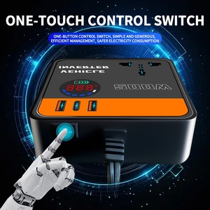 Xe biến tần 12V/24V 110/220V Xe đa chức năng Thuốc lá nhẹ hơn sạc nhanh 200W xe điện biến tần chuyển đổi ổ cắm điện - Product Image 3