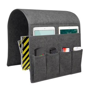 Organisateur de accoudoir de canapé le plus vendu, porte-accessoires pour fauteuil avec 6 poches pour magazines, livres, télécommande de télévision, téléphone portable - Product Image 4