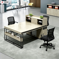 Escritorio de Oficina Moderno y Duradero JIUSHUN, Personalizable, para 2, 4 o 6 Personas, con Gabinete