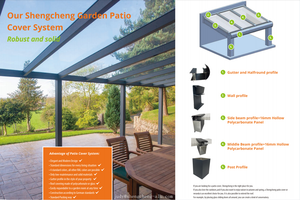 Terrazas Cubiertas Europeas para Todas las Estaciones, Techo de Balcón, Invernadero, Vidrio Templado, Marcos de Aluminio, Jardín de Invierno de Vidrio - Product Image 6
