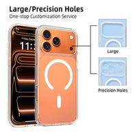 Étui magnétique de luxe pour iPhone 18 Pro Max, coque de téléphone transparente antichoc, TPU transparent, vente en gros d'étuis de téléphone portable