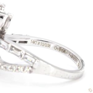 Magnifique bague en or sertie de diamants pour femme, bijou raffiné et élégant, cadeau de fiançailles ou de mariage, éclat brillant - Product Image 2